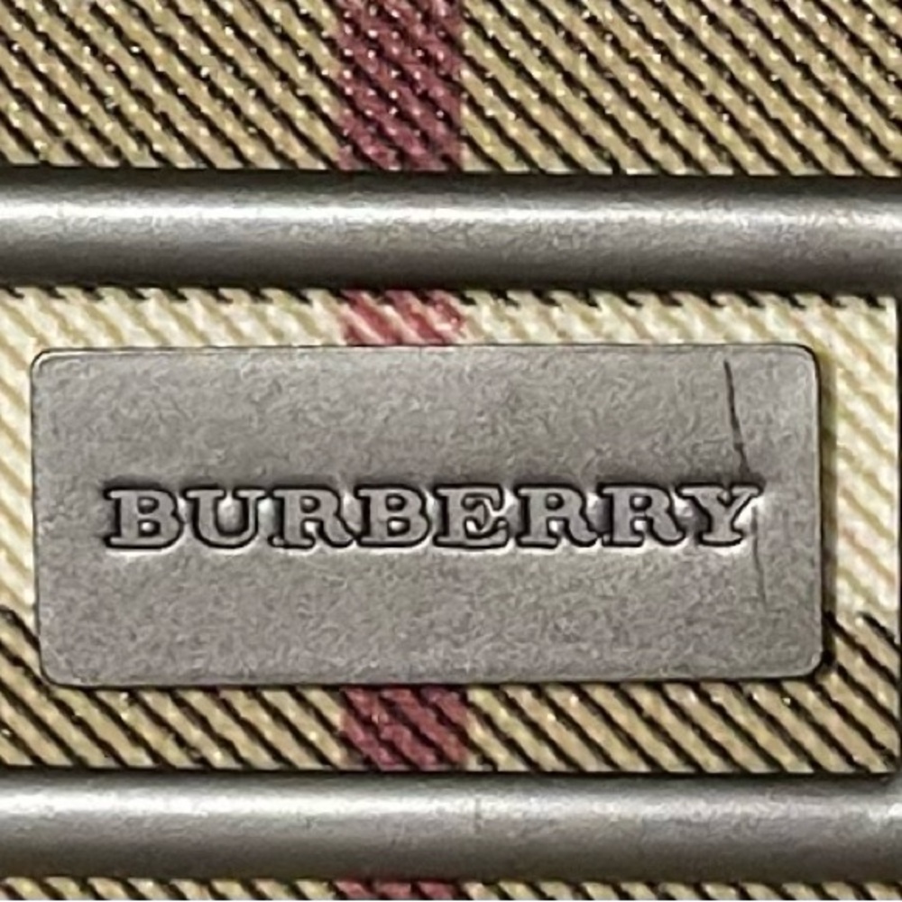 Burberry Authentic Vintage Tan and Black Checkered Tote Bag - Picture 12 of 16
